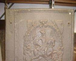 Antike Ofenplatte, Einzelstück für Dekorationszwecke