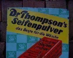 Emailleschild »Thomson&apos;s Seifenpulver«