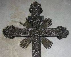 Kreuz, Gusseisen,  Weg - oder Grabkreuz
