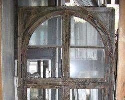 Rundbogenfenster Nr.: F_150, Holz, Biedermeier
