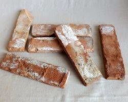 Antikriemchen Antik Riemchen 1,5 m² incl. Lieferung innerhlb 5 Tage Steinriemchen wiederverwendeter Mauerstein ökologische Wandgestaltung Wandpanele antik