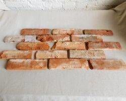  Rustikale Mosaik Antikriemchen rote Klinkerriemchen alte Ziegelwand regional nachhaltige Verblender