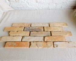 Mediterran Mauer Riemchen Antik Verblender Wand Gesaltung Handform Backsteine Landhaus