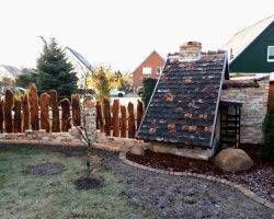  Gartenbau Backofen Sommerküche Ziegel Klinker Rückbau steine Dachziegel Altholz Scheunen balken