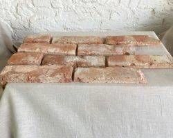  Alte Stein Wand Riemchen Klinker Ziegel Backstein Fliese terracotta Loft Style Eckstein Eckriemchen