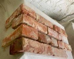  Alte Stein Wand Riemchen Klinker Ziegel Backstein Fliese terracotta Loft Style Eckstein Eckriemchen