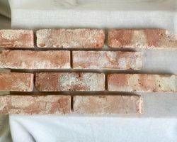  Alte Stein Wand Riemchen Klinker Ziegel Backstein Fliese terracotta Loft Style Eckstein Eckriemchen