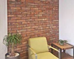 Spar Riemchen Stein Wand Fliese echte alte Antik Mauer Ziegel Klinker used Look Loft Style Grillecke