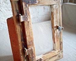  Altes historisches Holz Sprossen Stall Schuppen Bauernaus fenster Dekoration shabby chic