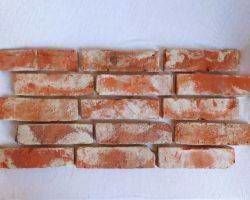 Antik Riemchen Steinwand Klinker Ziegel echter Back Stein Mauer Wand Used Look rustikal Loft opik