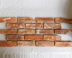 Alter Ziegel antik Riemchen Mauer verblend stein Wand gestaltung orig Feldbrand Handgestrichen