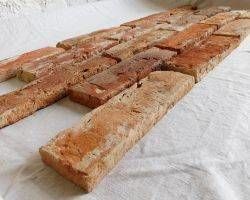 Alter Ziegel antik Riemchen Mauer verblend stein Wand gestaltung orig Feldbrand Handgestrichen