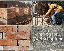 Rohbau Massivhaus Tiny house komplett antik Klinker Ziegel Rückbau Backsteine regional nachhaltig