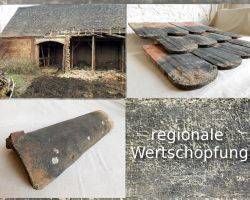  Original Firstziegel antik patiniert Kerzenhalter Wand Dekoration shabby Chic rutikal Landhaus