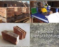 Boden Platten Ziegel Fliesen Klinker Landhaus rustikal Mauersteine shabby chic used look Loft Style