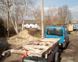 Tiny house Fachwerk haus Garten Hütte Rückbau komplett Dokumentation Wiederverwendung nachhaltig  Altholz balken Dachziegel Altziegel 