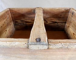 uralte stabile original historische Holz Werkzeug Kiste Deko Aufbewahrung vintage shabby chic