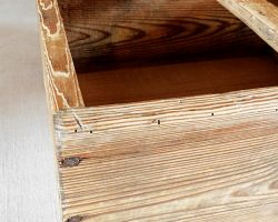 uralte stabile original historische Holz Werkzeug Kiste Deko Aufbewahrung vintage shabby chic