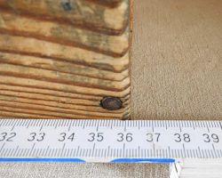 uralte stabile original historische Holz Werkzeug Kiste Deko Aufbewahrung vintage shabby chic