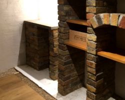 Ziegel Riemchen Backstein Verblender Interieur Design Klinker Landhaus used look shabby chick