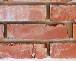 Echt alt Ziegel wand vintage Klinker Backstein riemchen used look